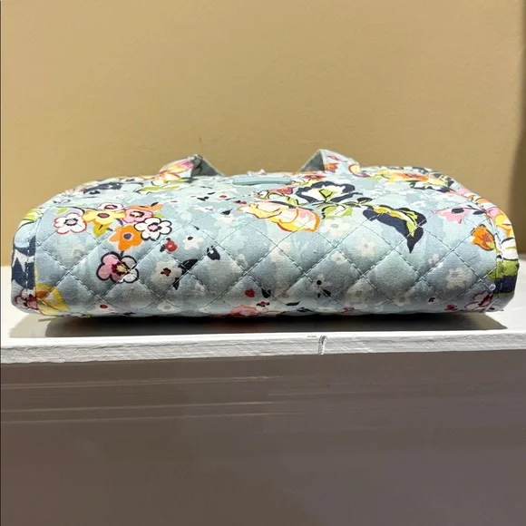 Vera Bradley Floating Garden Blue Floral Hanging Toiletry Bag & Jewelry Case EUC - Picture 4 of 14